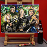 Metallica Canvas Art by Chris Tutty - Heavy Metal Legends Portrait